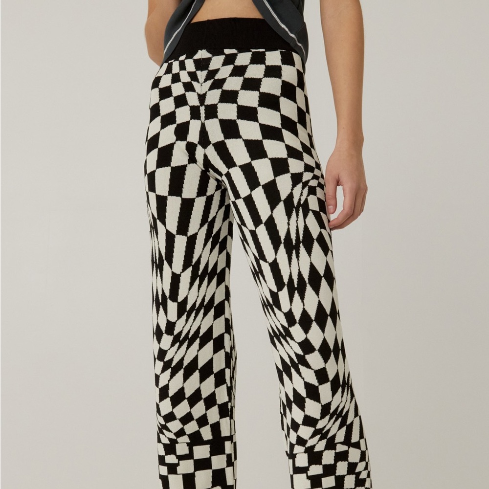 Daydreamer LA ECLIPSE WAVE KNIT PANT size small b/w